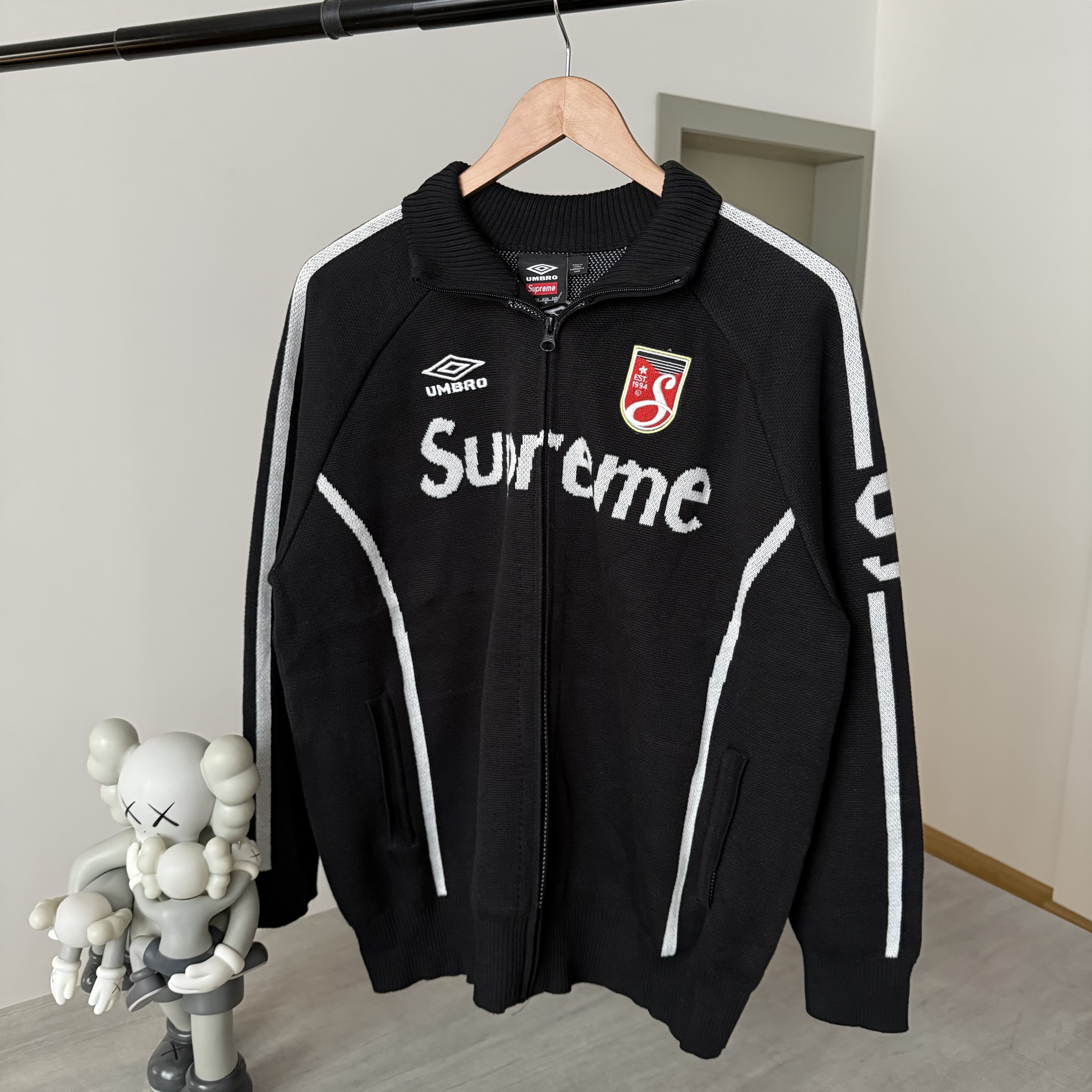 Supreme Umbro Zip Up Sweater Black