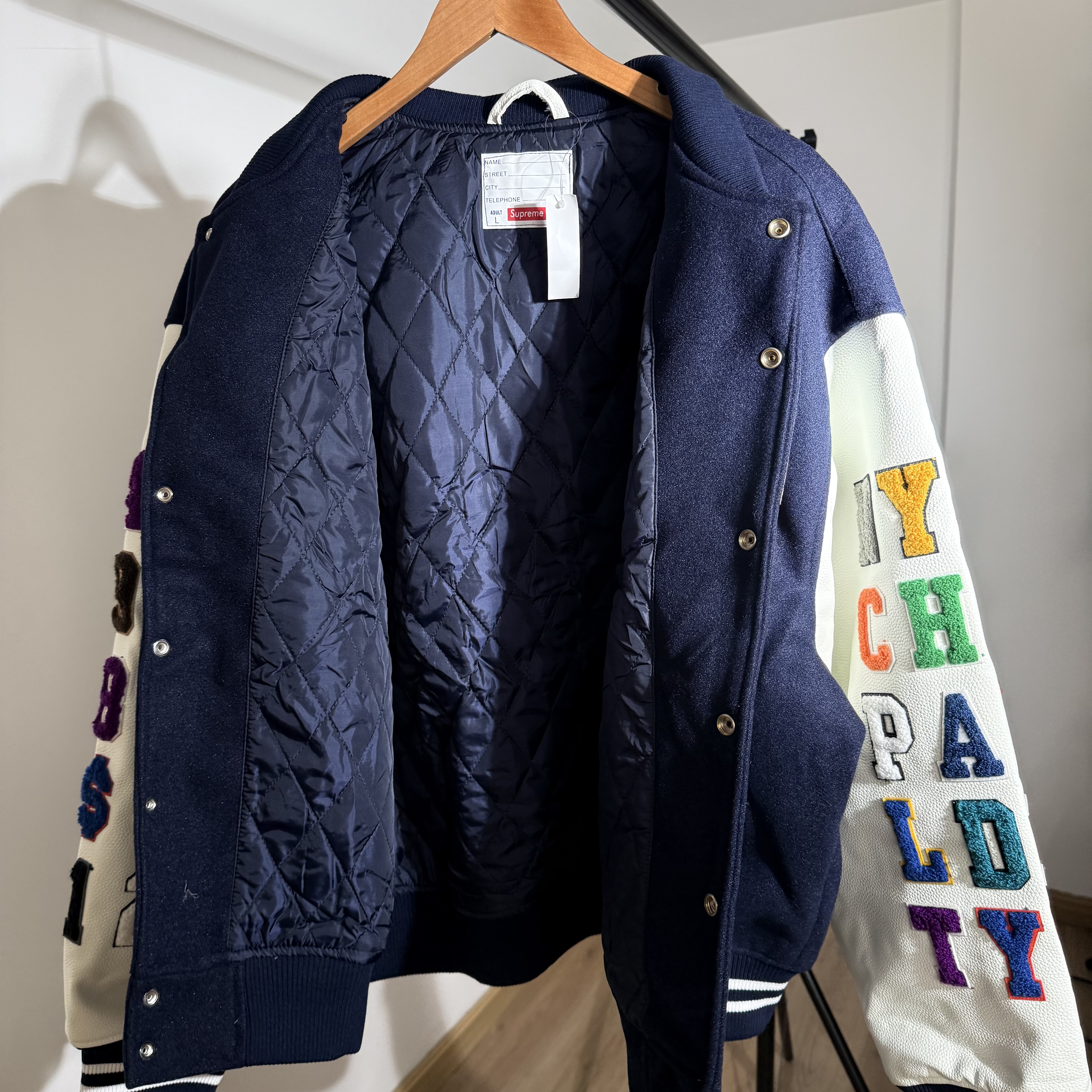 Imagen 4 de Supreme Praises Varsity Jacket Navy