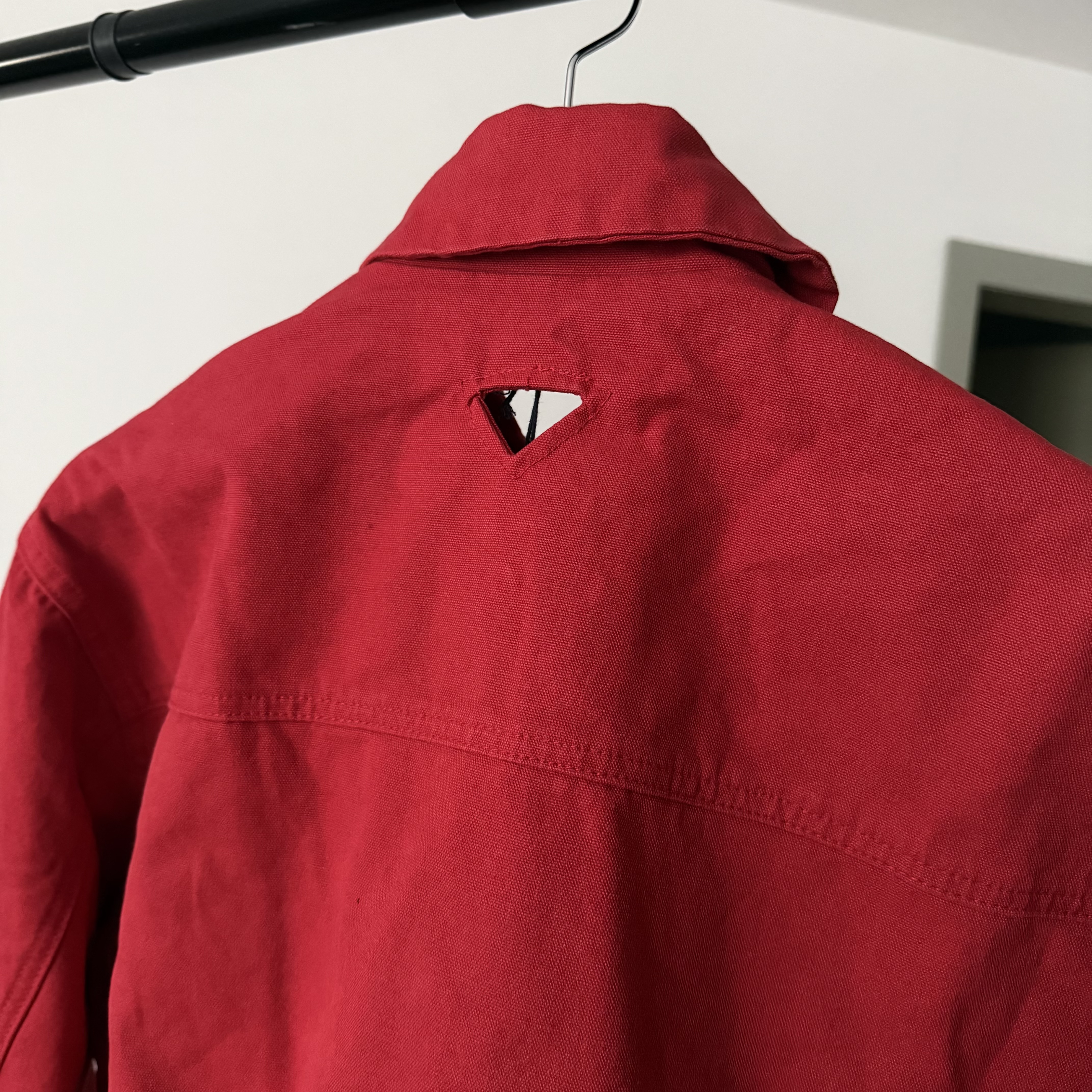 Imagen 3 de PRADA woman Red Canvas Boxy Cropped Bomber Jacket